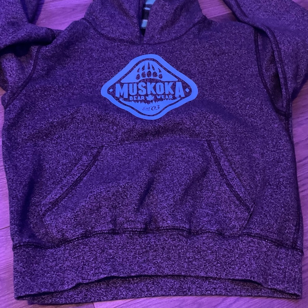 Muskoka bear wear kids blue sweater no holes super soft good Quality